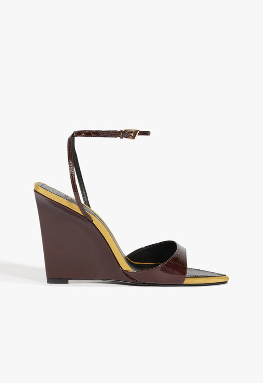 Elodie Sandal Winter 25 5 Maplewood Patent - Schutz Shoes