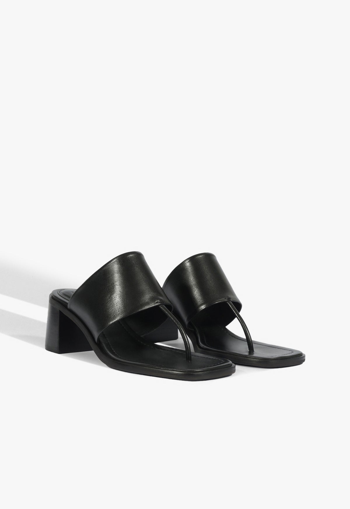 Martha Block Leather Sandal - Schutz Shoes