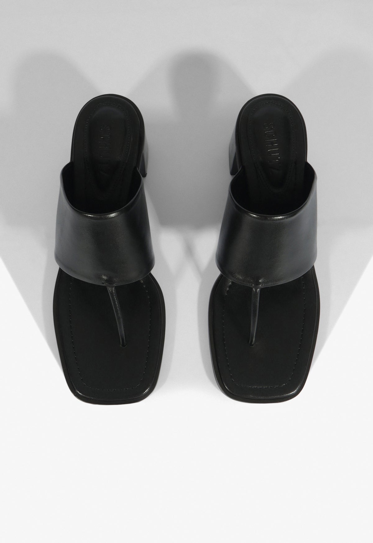 Martha Block Leather Sandal - Schutz Shoes