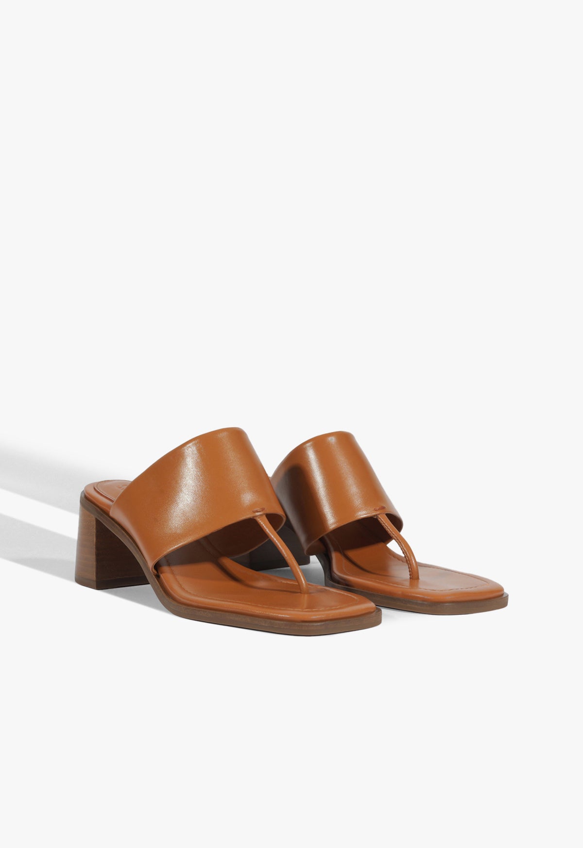 Martha Block Leather Sandal - Schutz Shoes