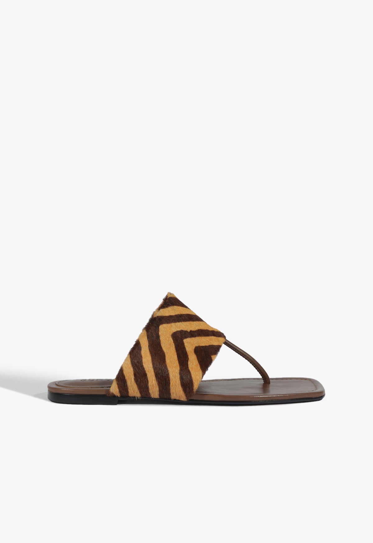 Martha Sandal Resort 26 5 Pecan Brown Hair Calf - Schutz Shoes