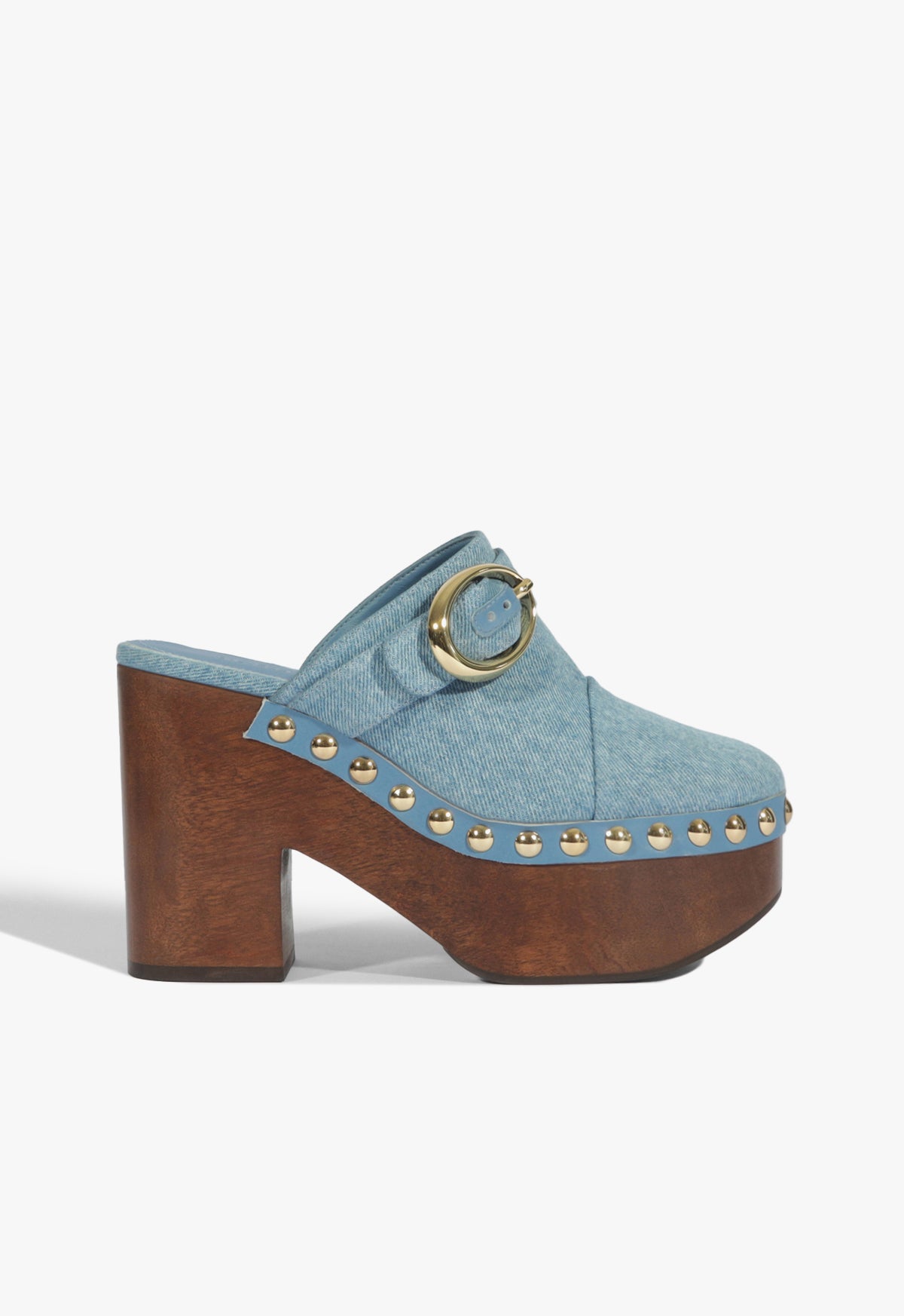 Piper Denim Pump 5 Light Denim Leather - Schutz Shoes