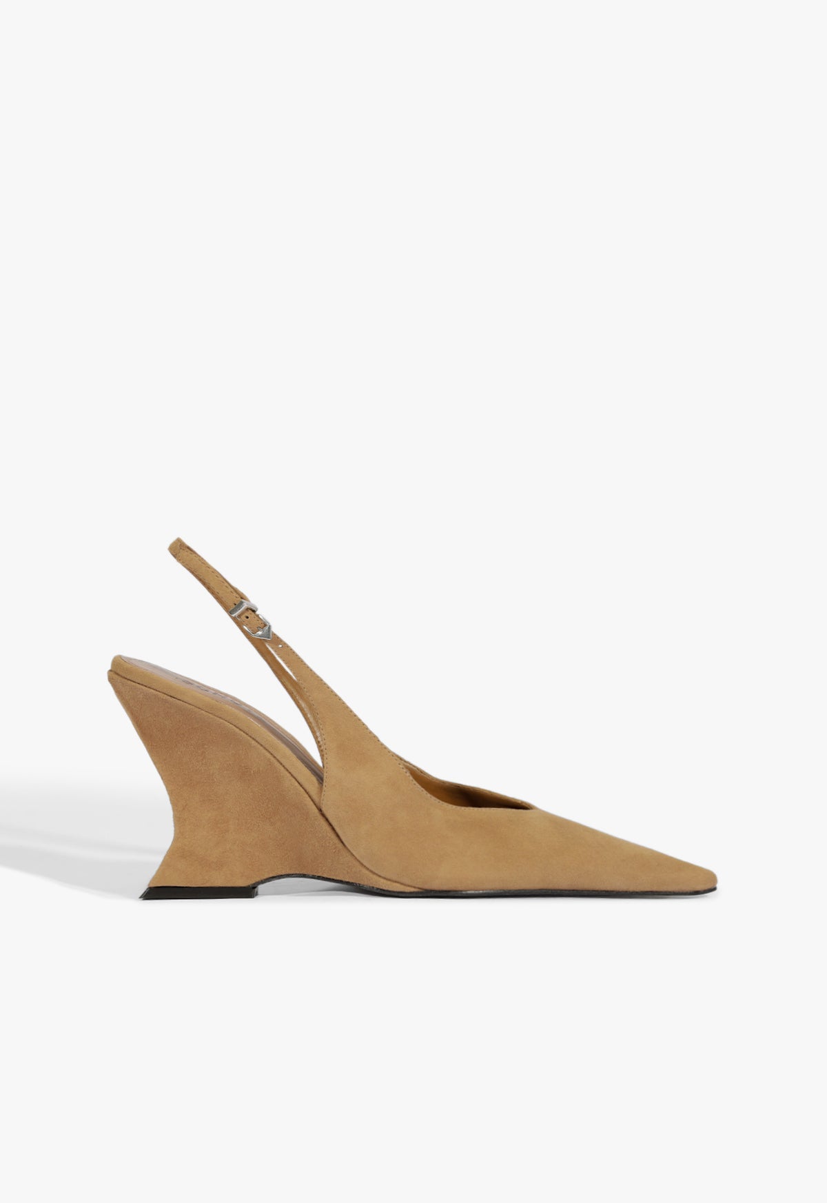 Siena Buckle Suede Pump Winter 25 5 Wood Suede - Schutz Shoes