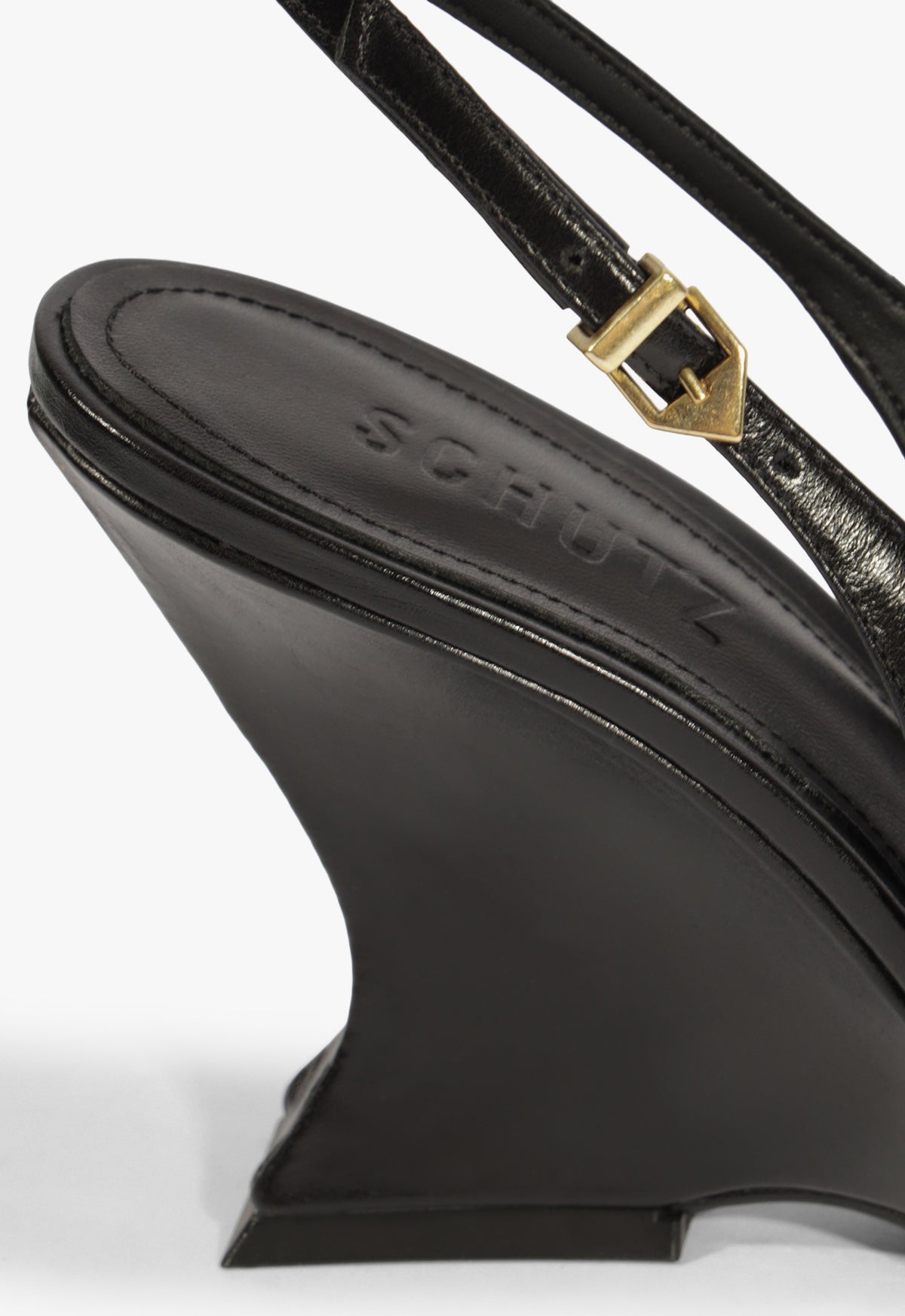 Siena Buckle Leather Pump - Schutz Shoes