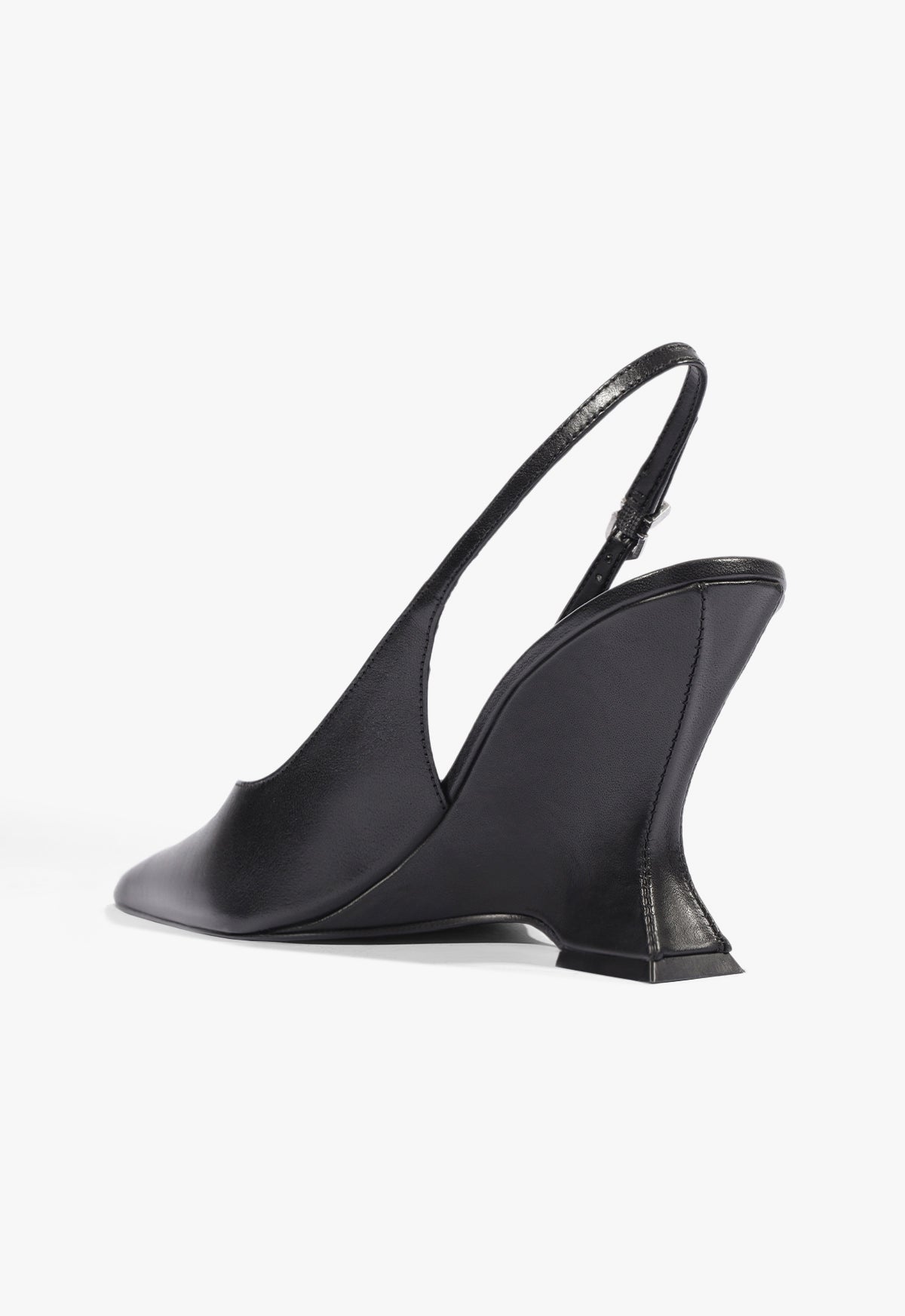 Siena Buckle Leather Pump - Schutz Shoes