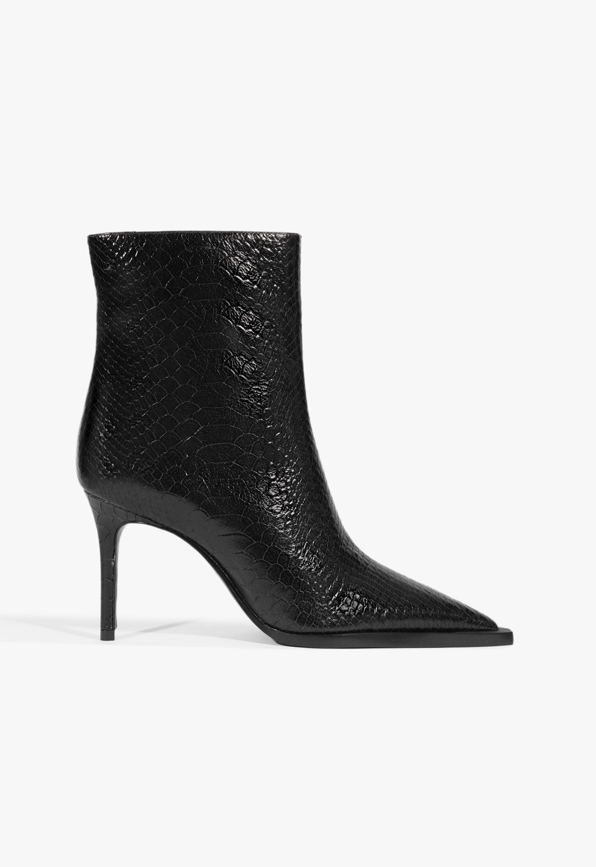 Mary Bootie Winter 25 5 Black Snake - Schutz Shoes