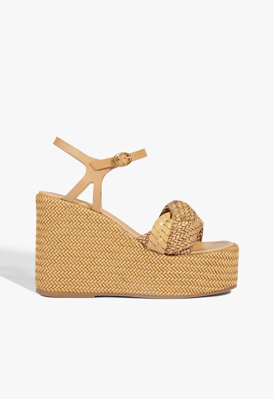 Serena Sandal 5 Light Wood Leather - Schutz Shoes