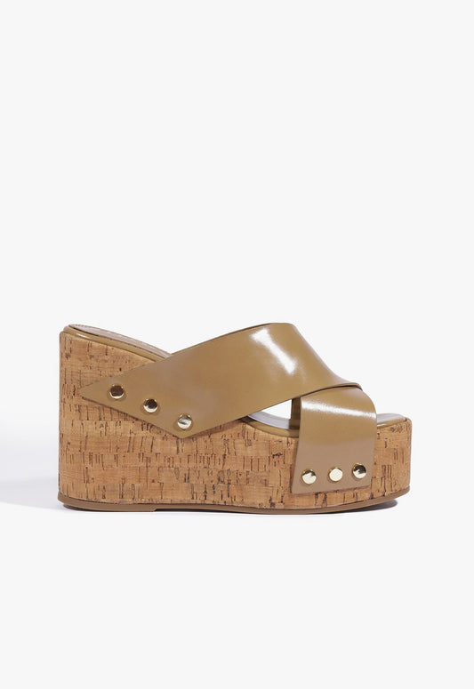 Serena Leather Wedge Sandal 5 Sonora Leather - Schutz Shoes