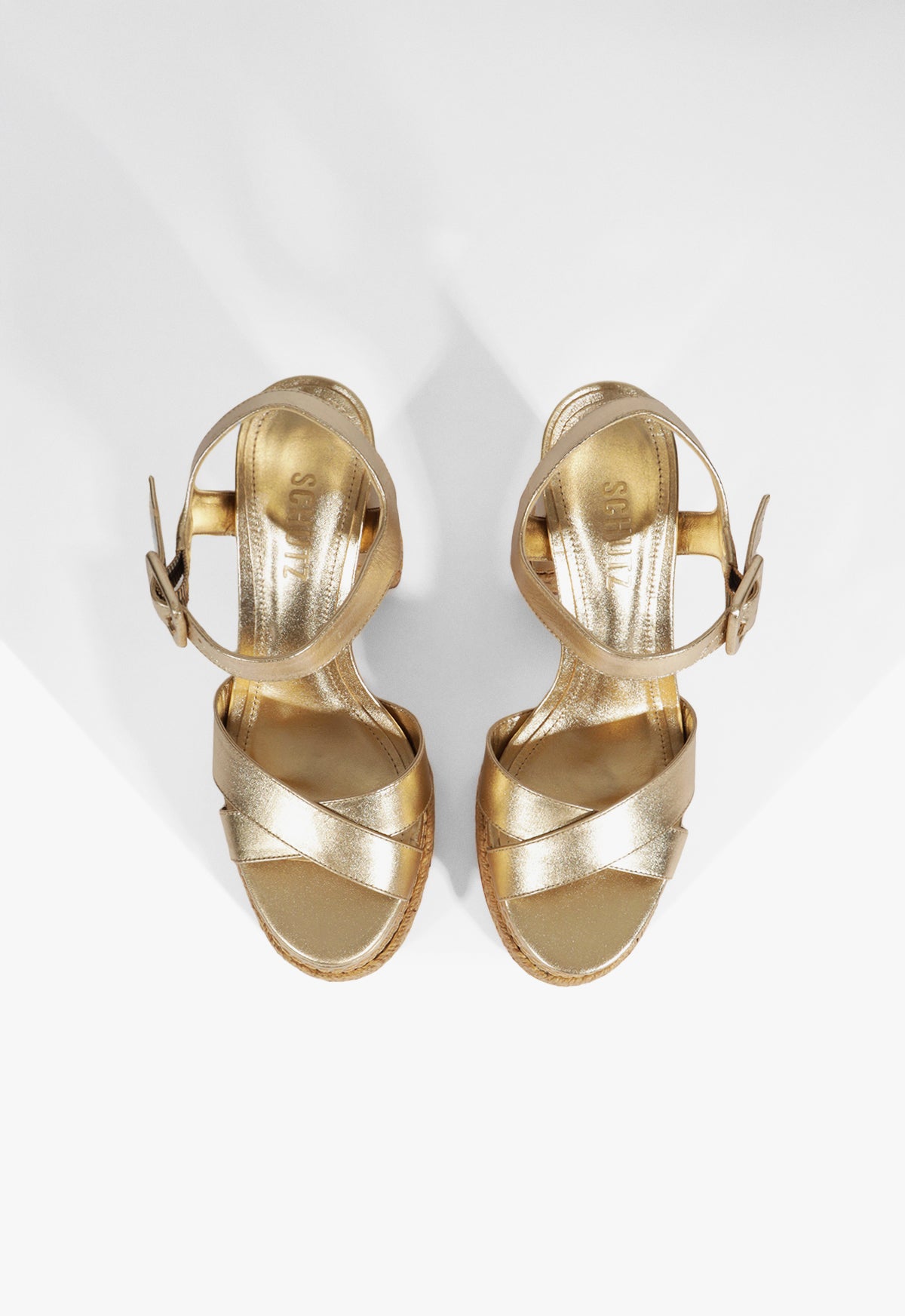 Hilda Rope High Metallic Sandal - Schutz Shoes