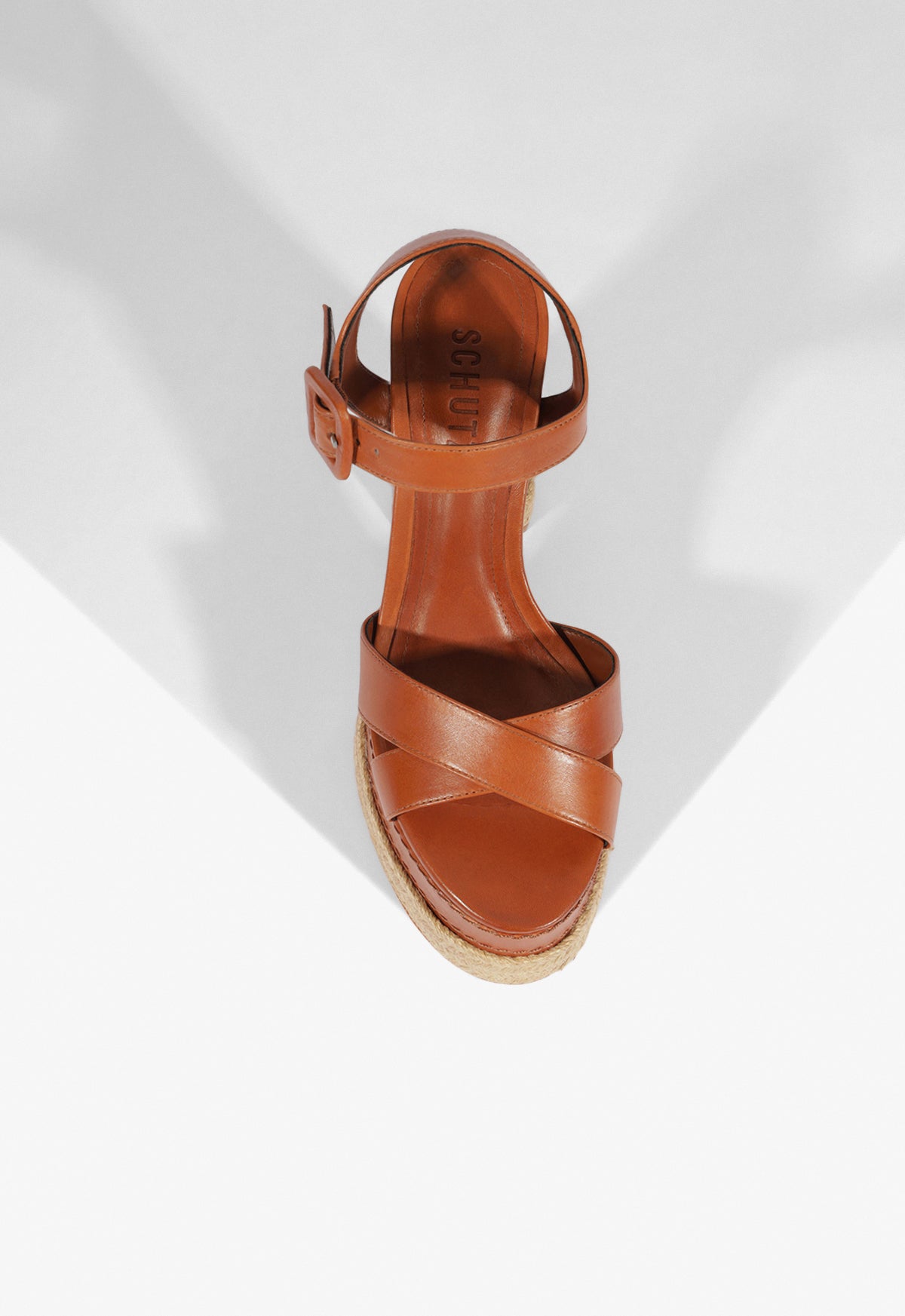 Hilda Rope High Leather Sandal - Schutz Shoes