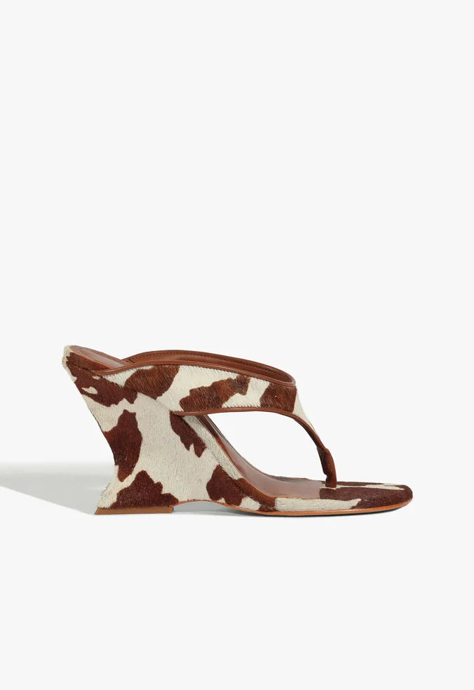 Maya Wild Sandal 5 Pearl Pony Hair Calf - Schutz Shoes