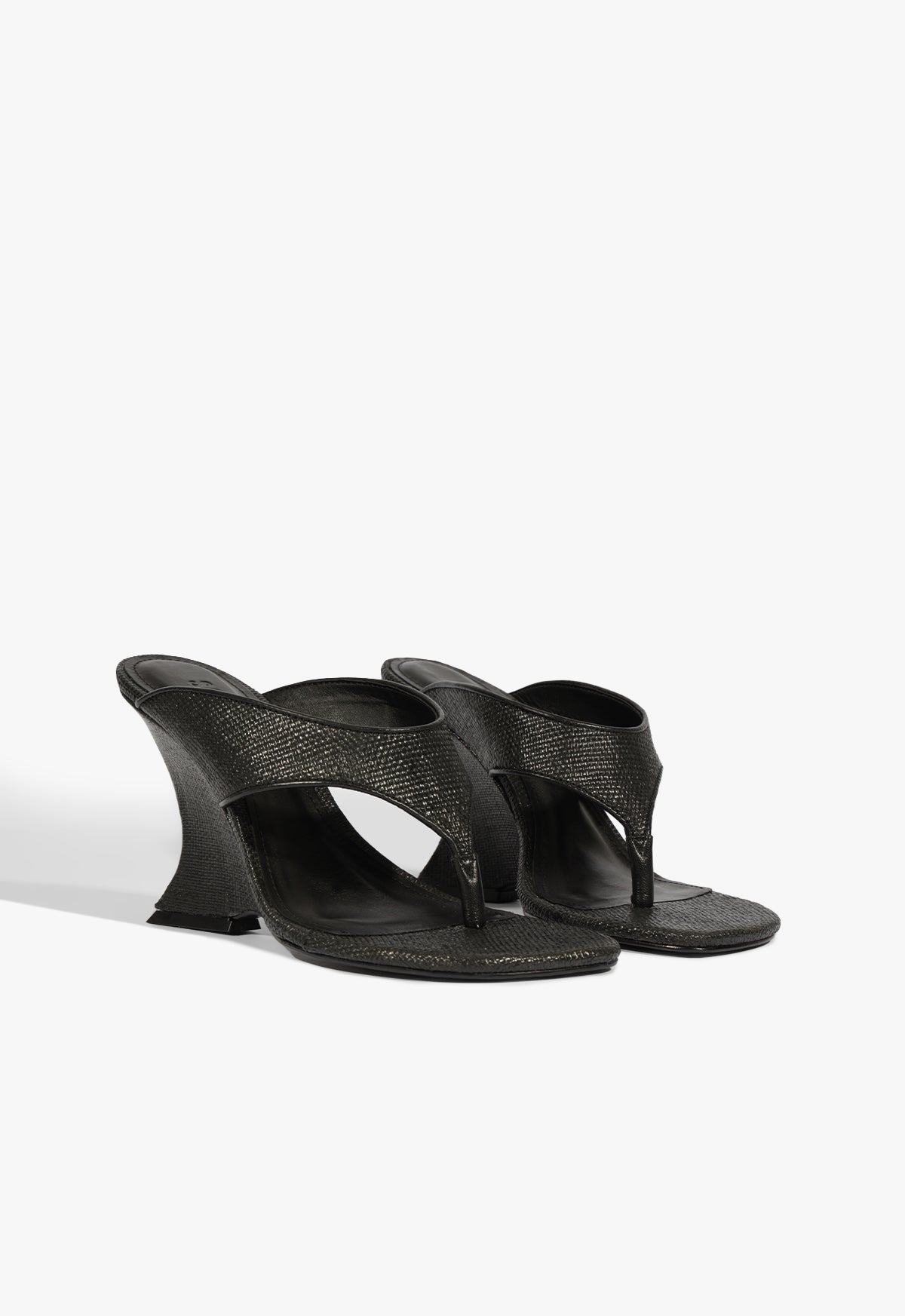 Maya Black High Wedge Heel Sandal – SCHUTZ