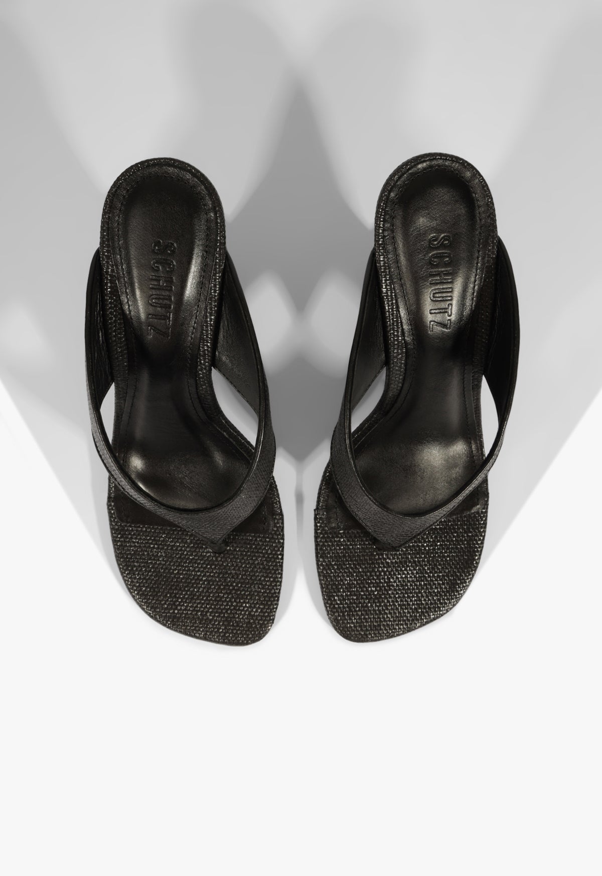 Maya Black High Wedge Heel Sandal – SCHUTZ
