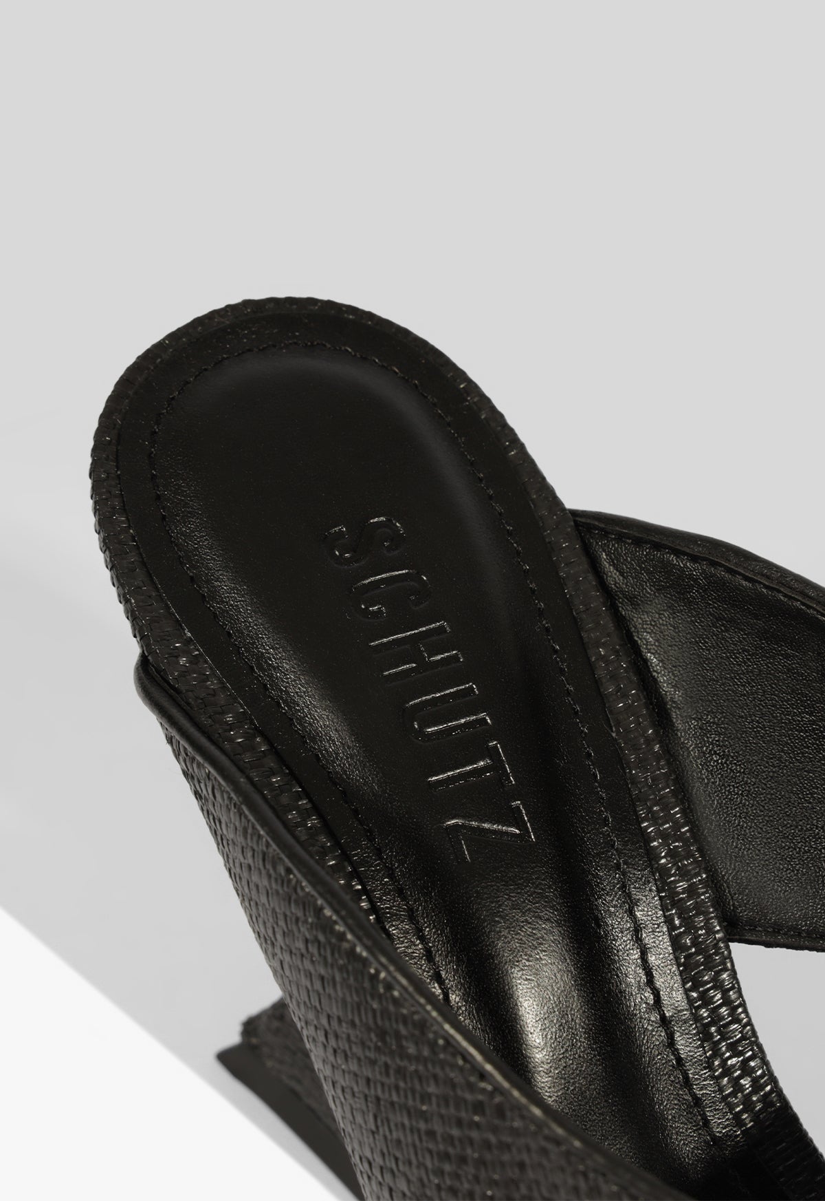 Maya Black High Wedge Heel Sandal – SCHUTZ