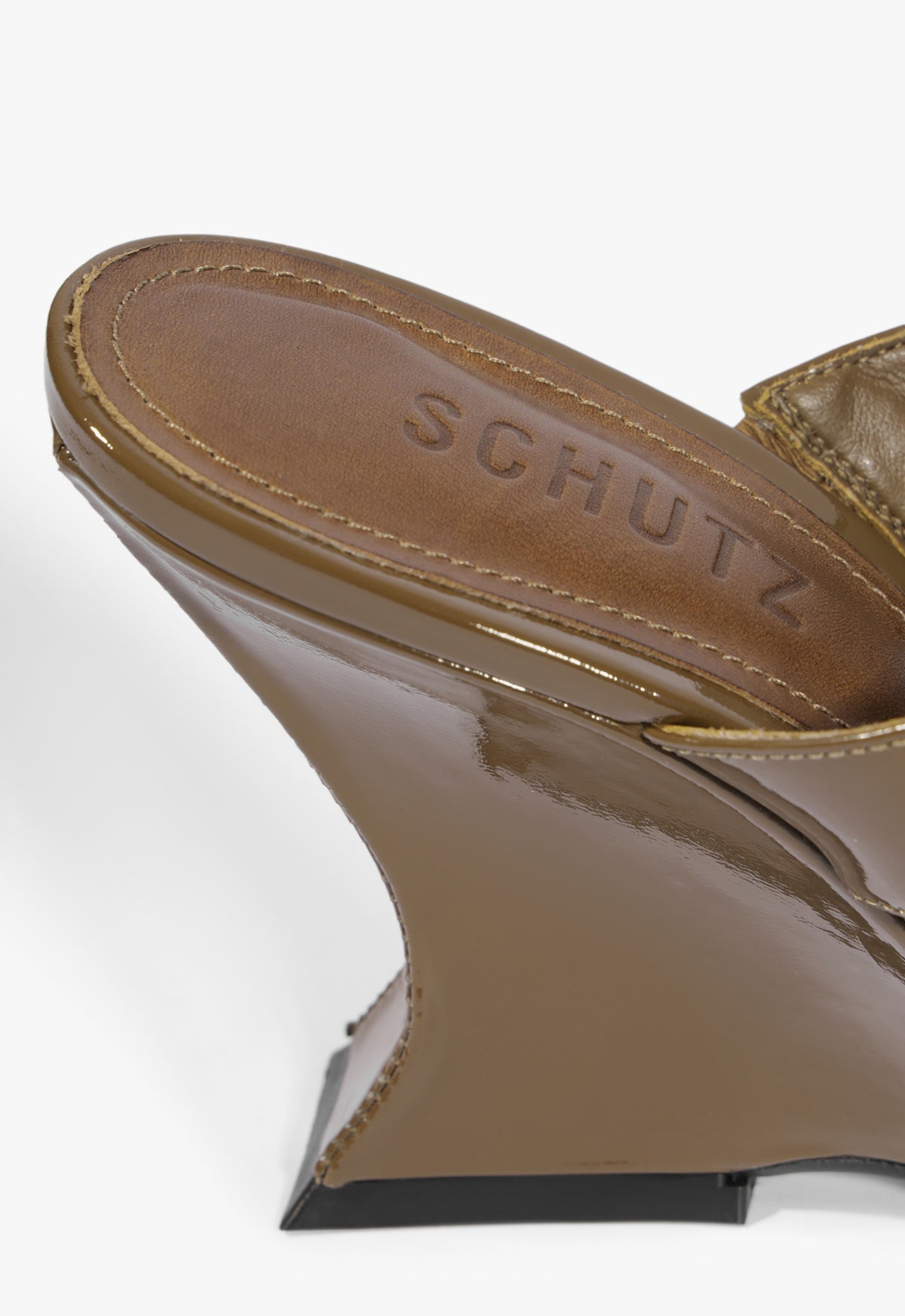 Siena Mule Patent Leather Sandal - Schutz Shoes