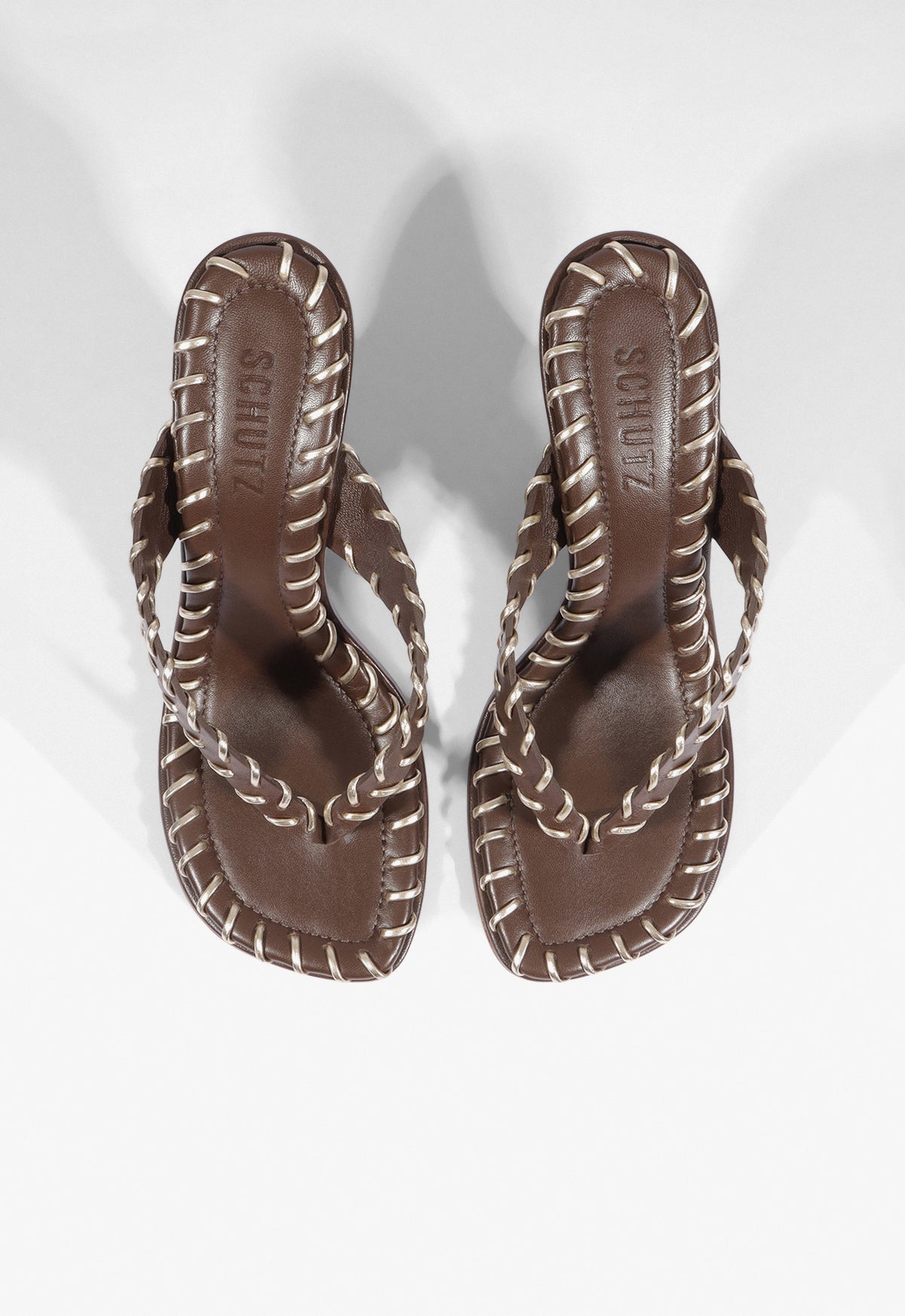 Maya Sewing Leather Sandal - Schutz Shoes