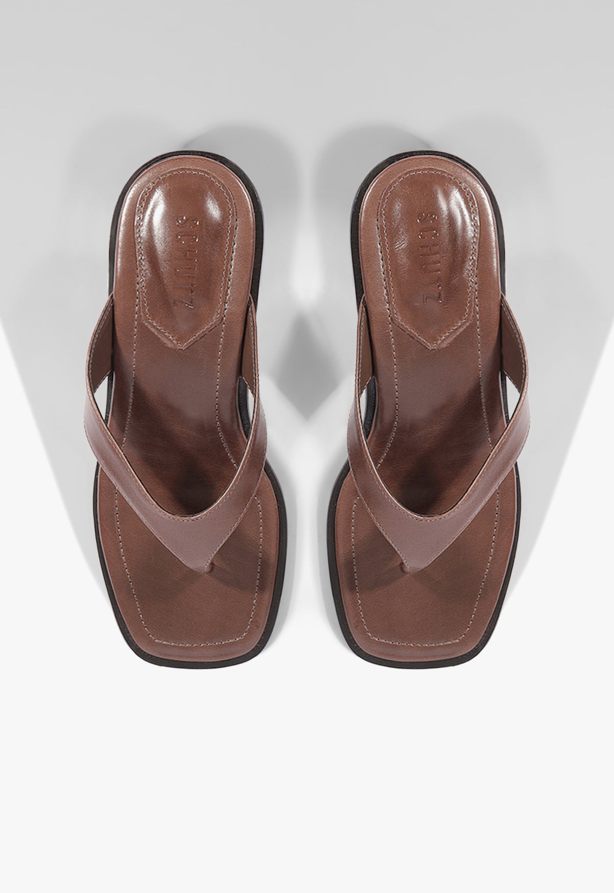 Arya Mid Leather Sandal - Schutz Shoes