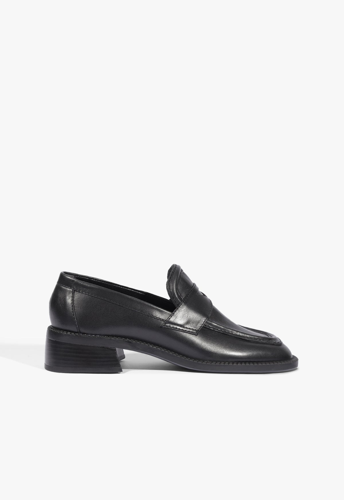 Renee Leather Loafer Flat 5 Black Leather - Schutz Shoes