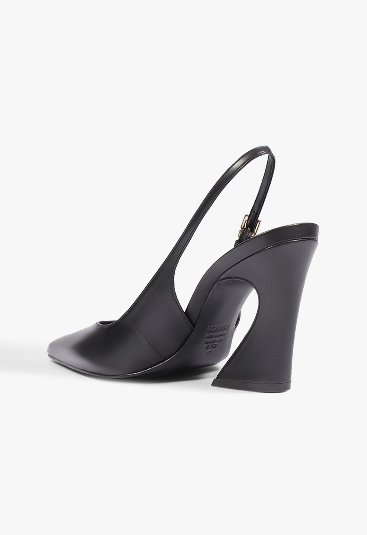 Lexi Sling Block Leather Pump - Schutz Shoes