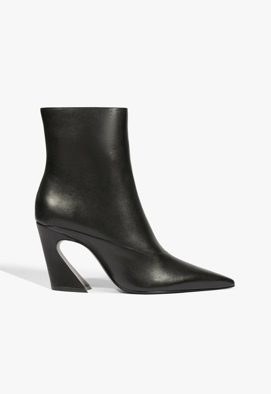 Lexi Mid Leather Bootie 5 Black Leather - Schutz Shoes