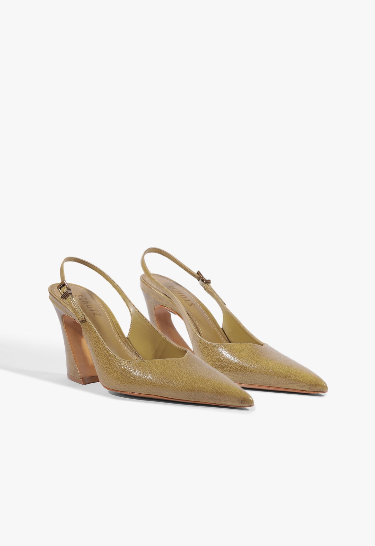 Lexi Sling Block Leather Pump - Schutz Shoes