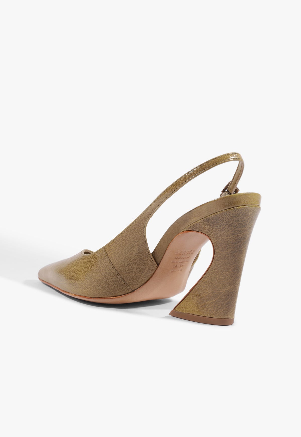 Lexi Sling Block Leather Pump - Schutz Shoes