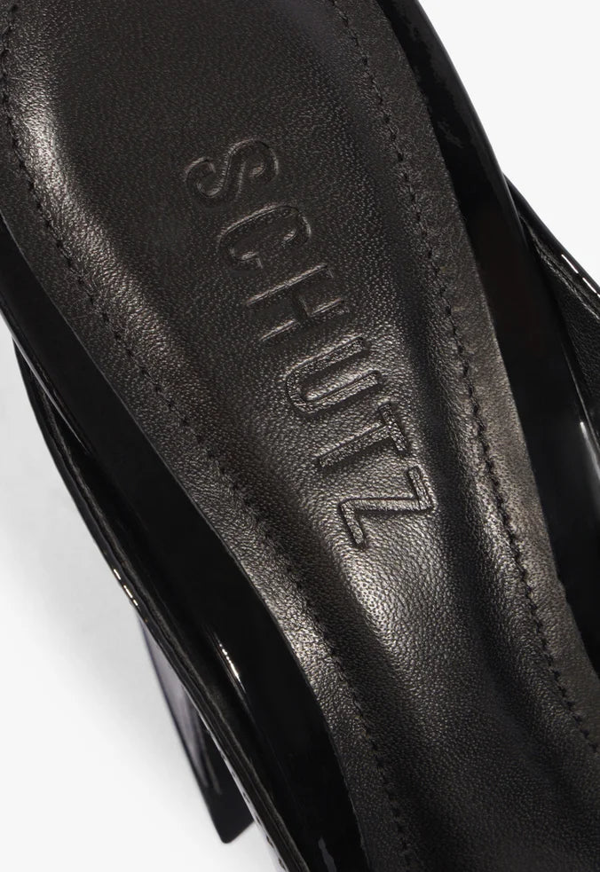 Lexi Block Mule Leather Sandal - Schutz Shoes