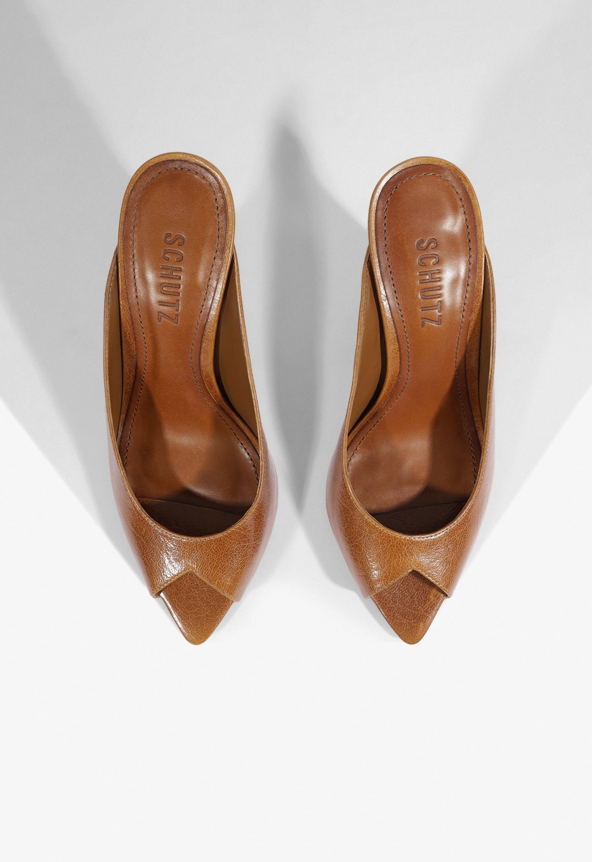 Lexi Block Mule Leather Sandal - Schutz Shoes