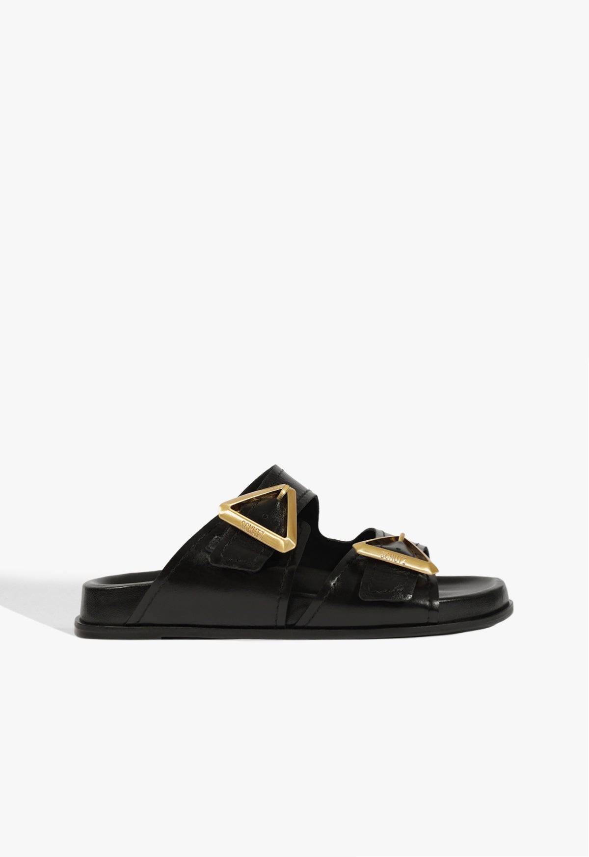 Erika Sandal 5 Black Leather - Schutz Shoes