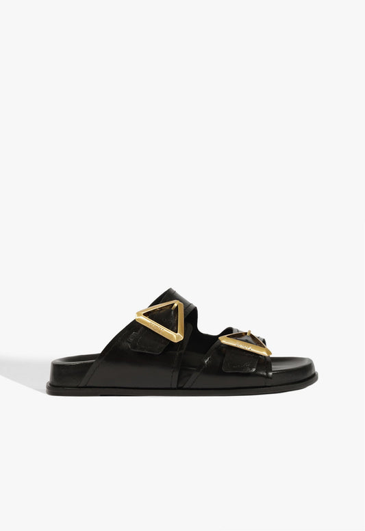 Erika Sandal 5 Black Leather - Schutz Shoes