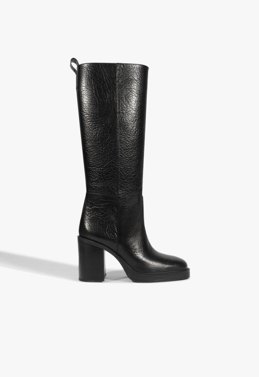 Laurance Up Leather Boot 5 Black Leather - Schutz Shoes