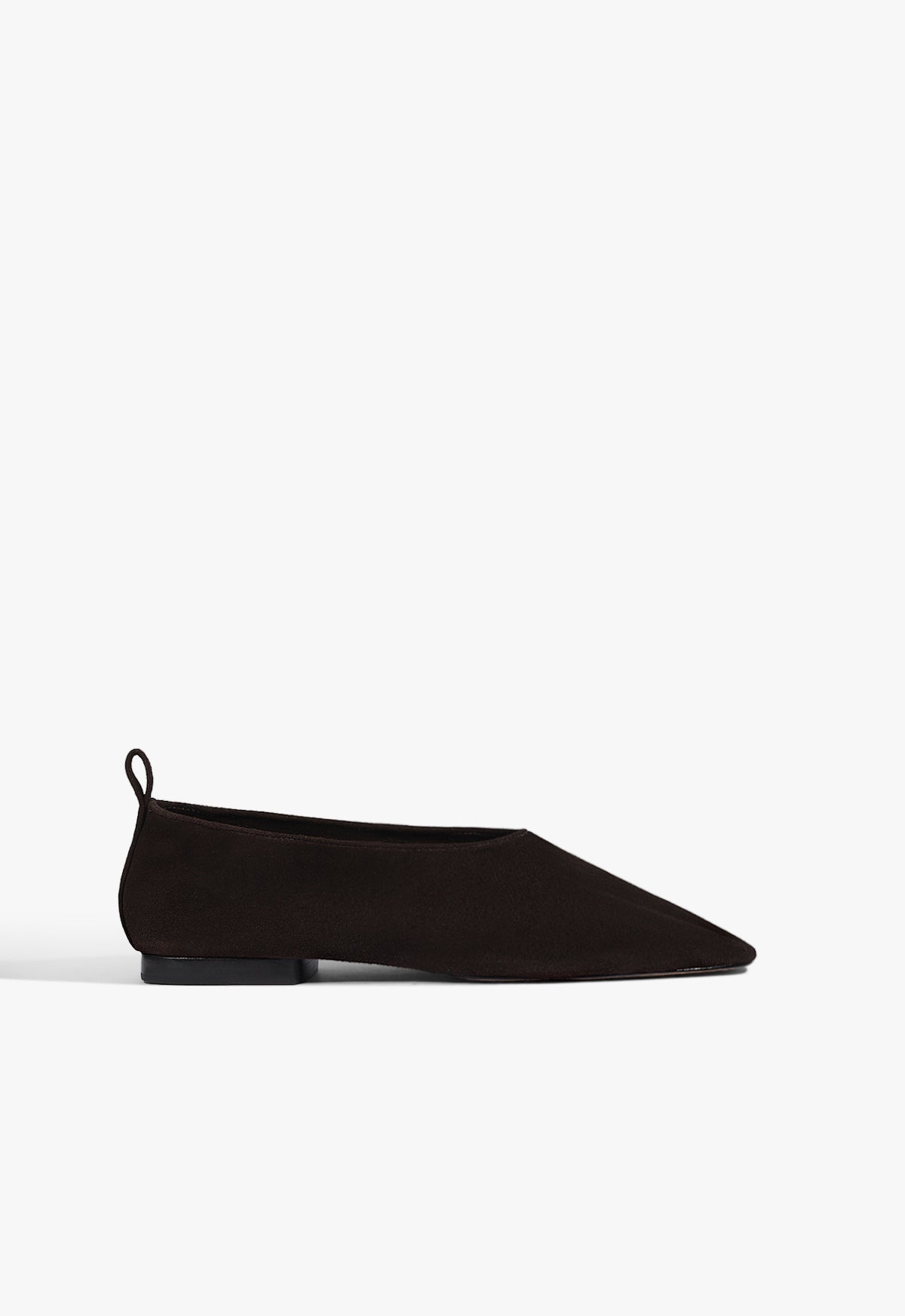 Hadley Suede Flat 5 Dark Brown Suede - Schutz Shoes