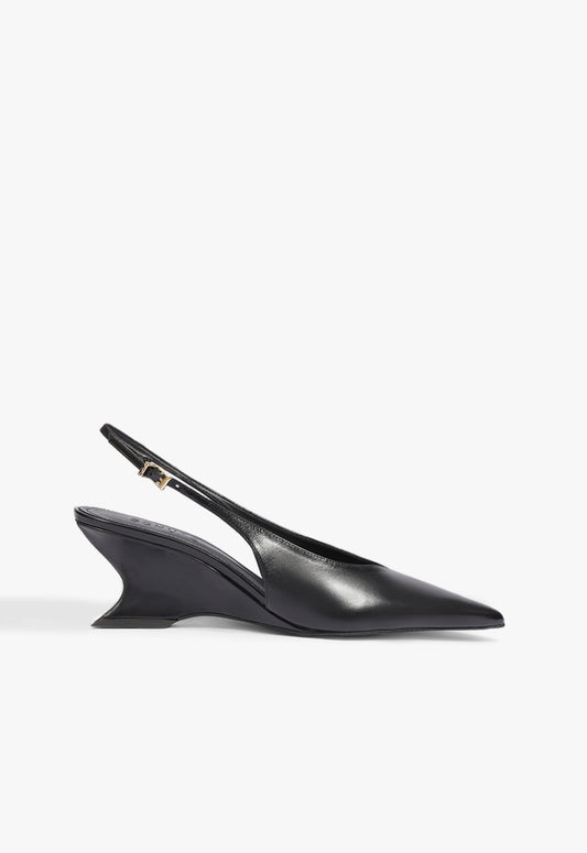 Siena Mid Buckle Pump 5 Black Leather - Schutz Shoes