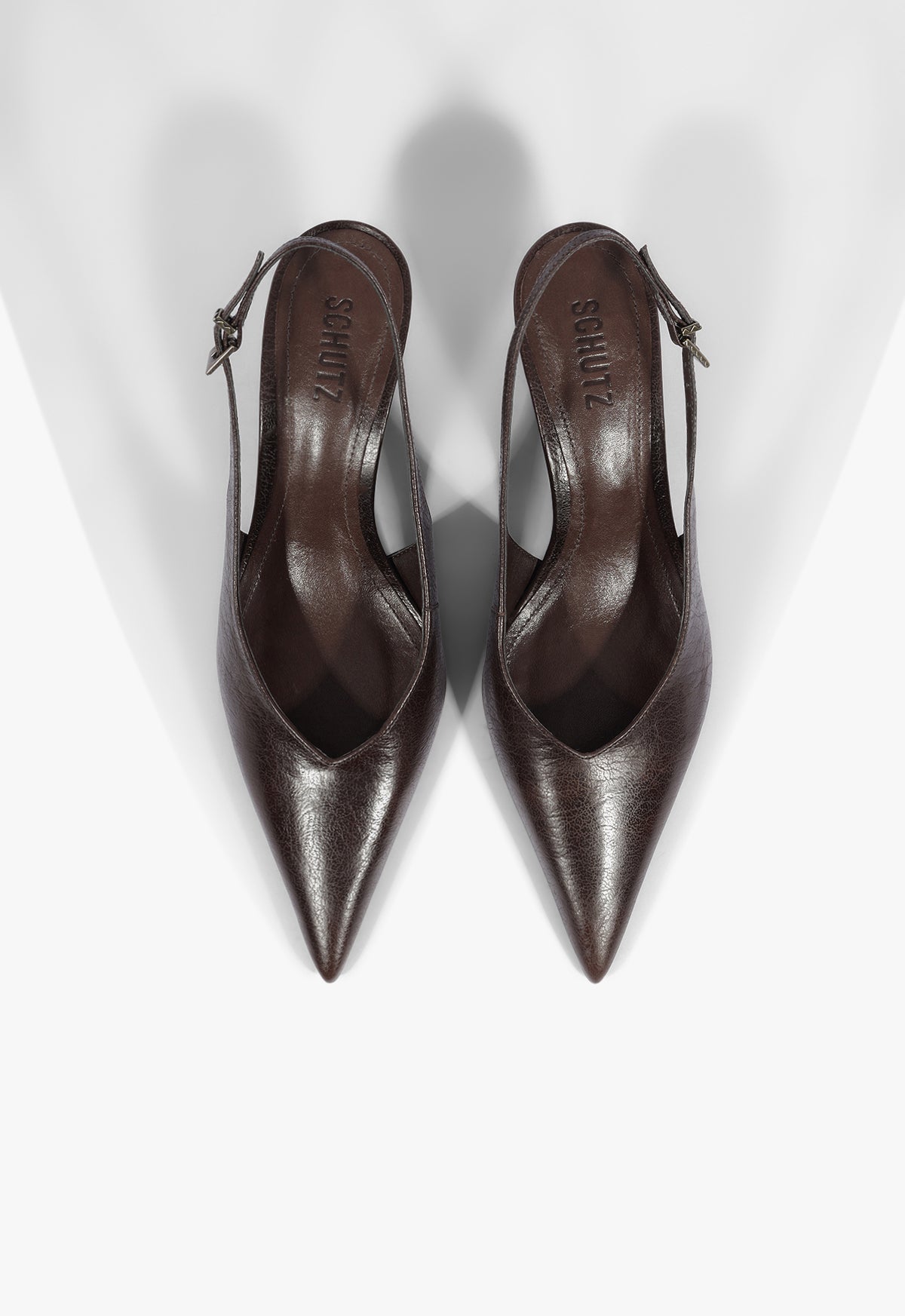 Siena Mid Buckle Leather Pump - Schutz Shoes