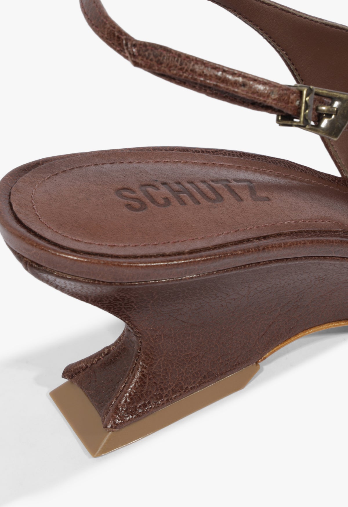 Siena Mid Buckle Leather Pump - Schutz Shoes