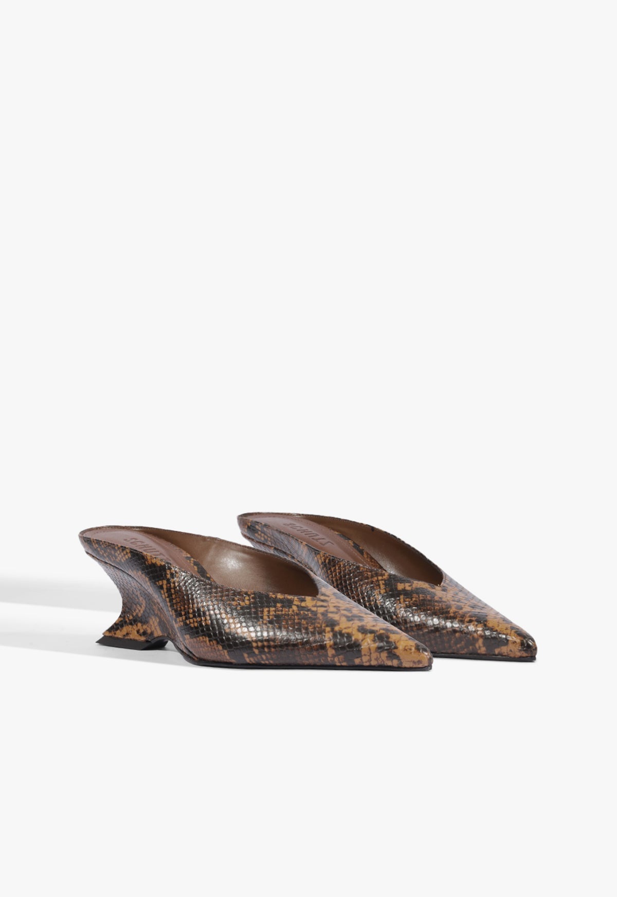 Siena Mid Mule Leather Pump - Schutz Shoes