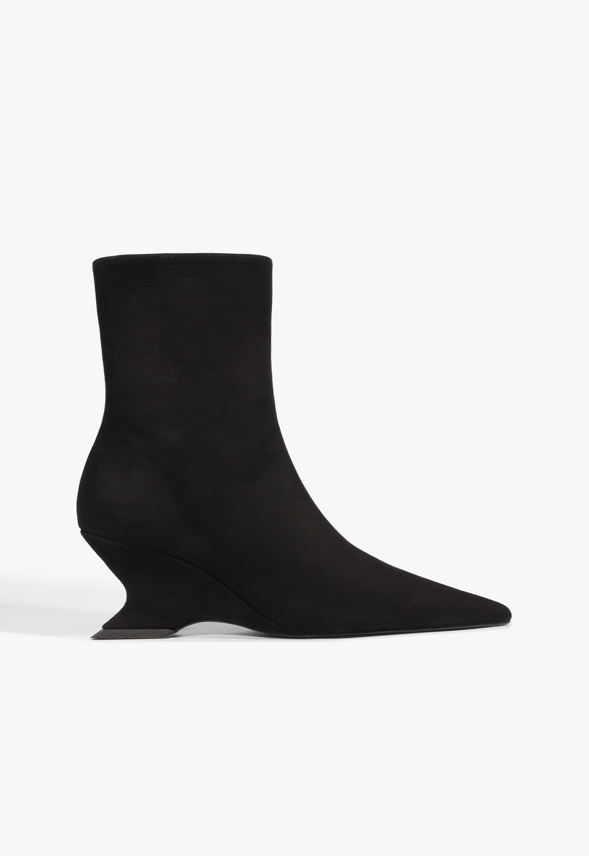 Siena Mid Suede Bootie 5 Black Nubuck - Schutz Shoes