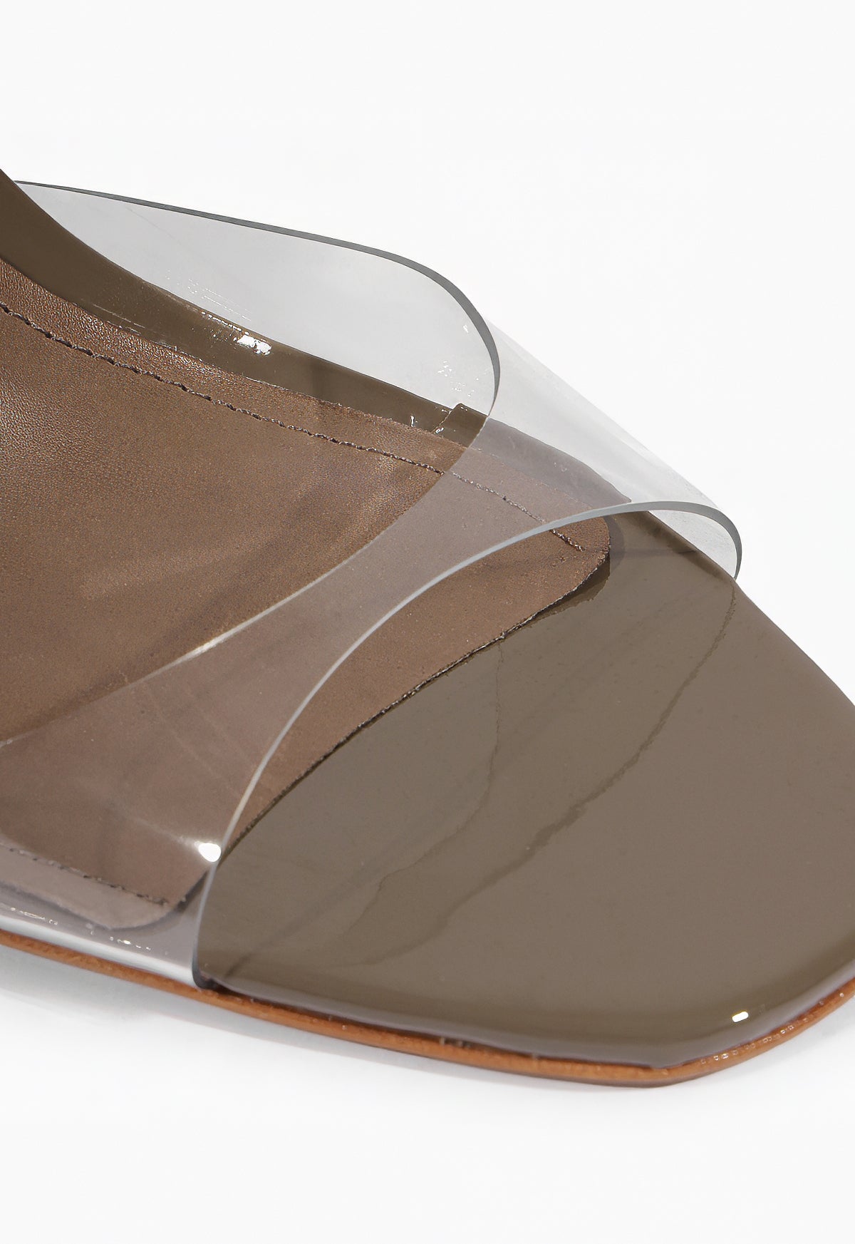 Scarlett Block Vinyl Patent Sandal - Schutz Shoes