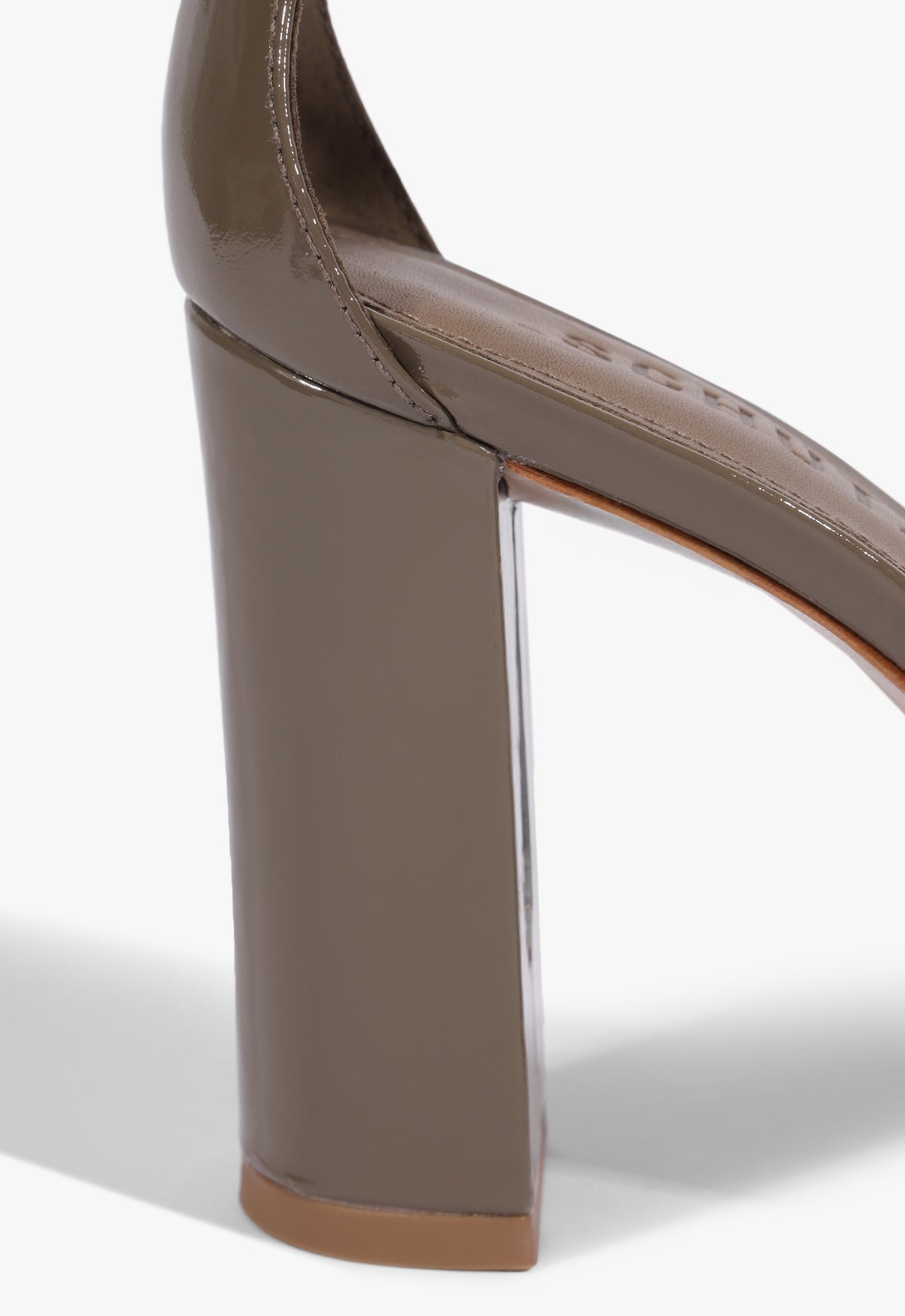 Scarlett Block Vinyl Patent Sandal - Schutz Shoes