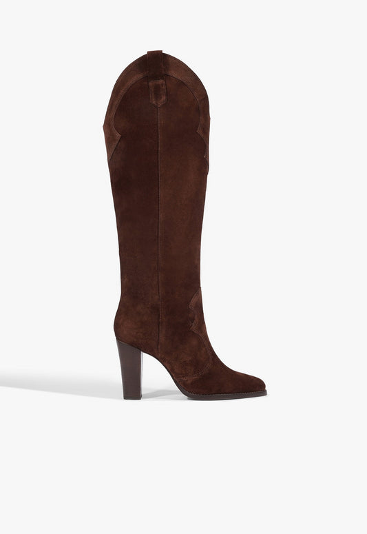 Miller Up Suede Boot 5 Maplewood Suede - Schutz Shoes