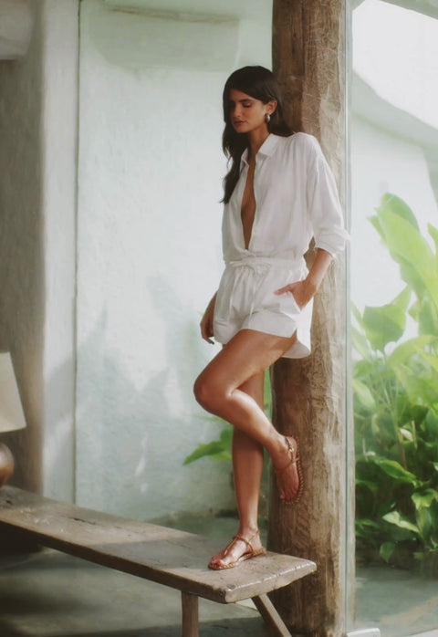 Elsha Sewing Leather Sandal - Schutz Shoes