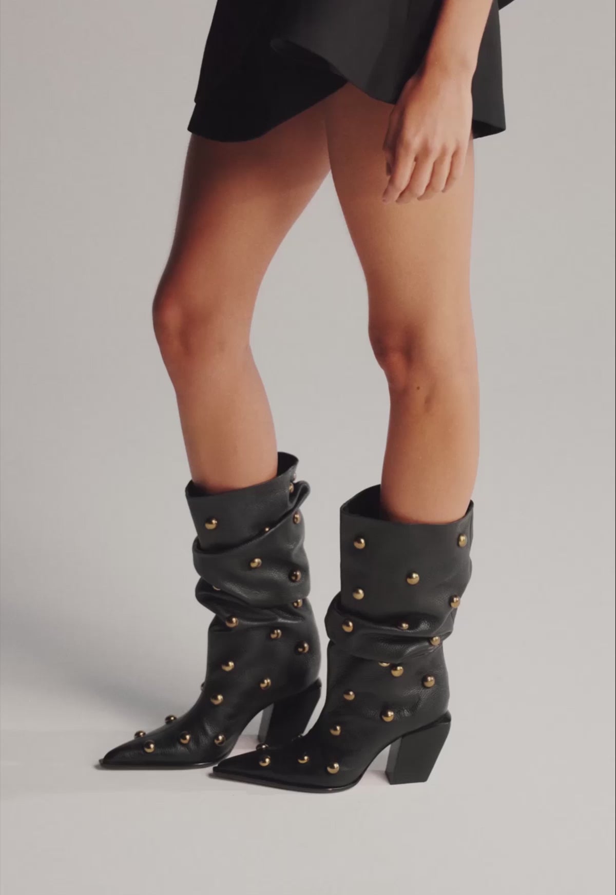 Tulsa Studs Leather Boot FALL 25 - Schutz Shoes