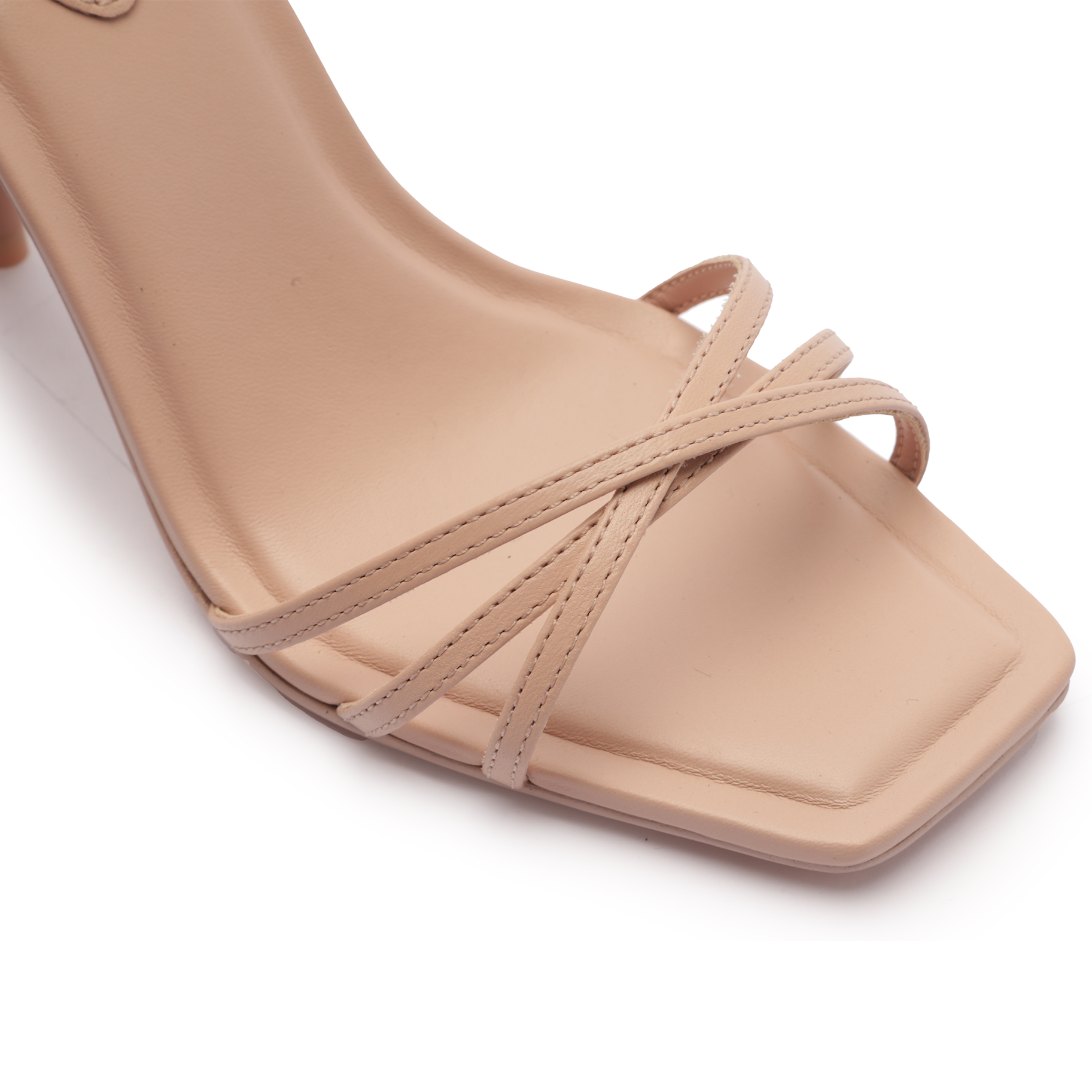 Amelia Square Leather Sandal High Summer 23 - Schutz Shoes