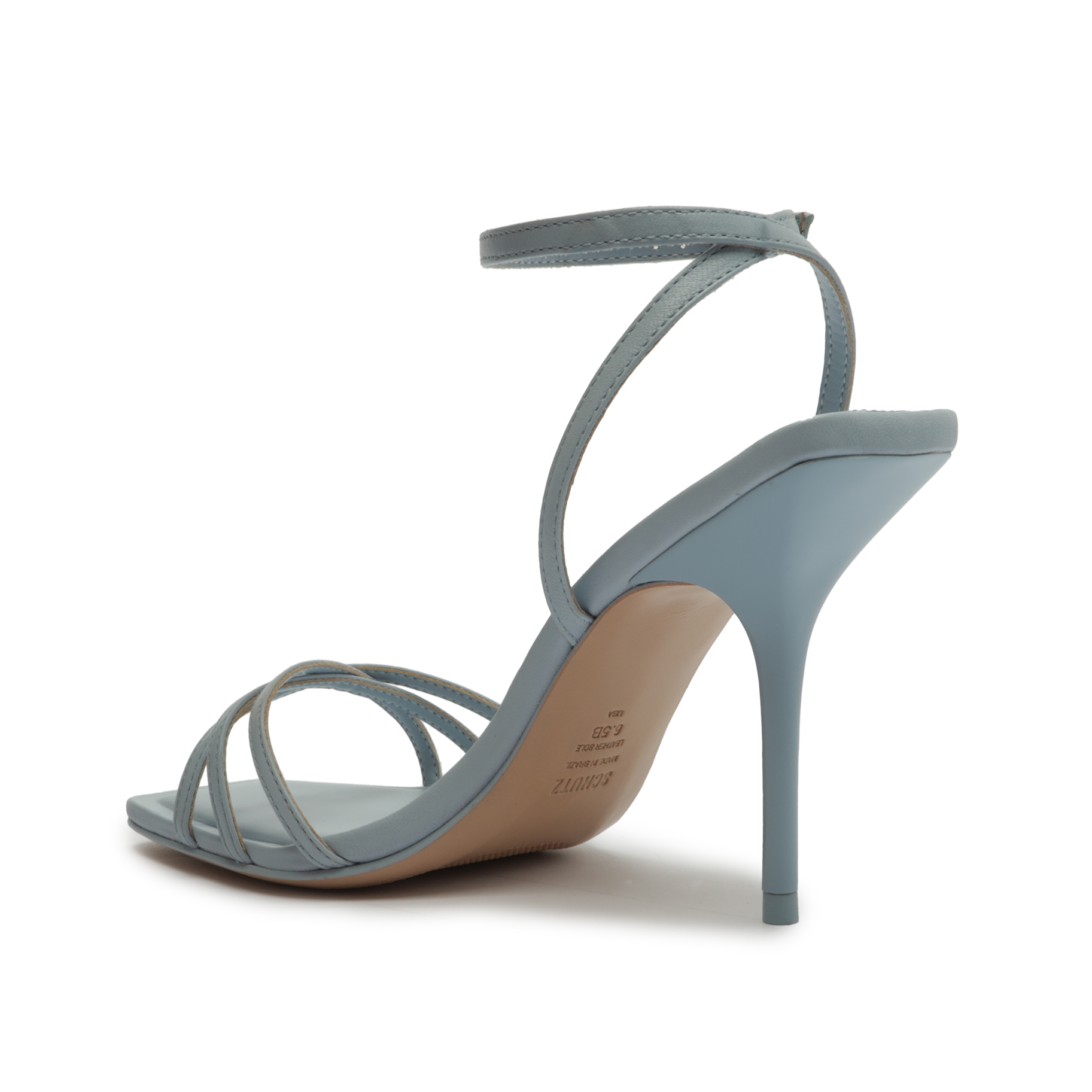 Amelia Square Leather Sandal High Summer 23 - Schutz Shoes