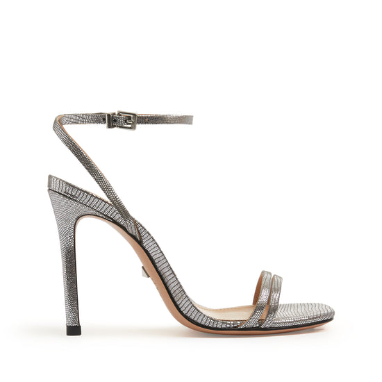 Altina Sandal in Lizard Effect Metallic Leather | Schutz Shoes – SCHUTZ