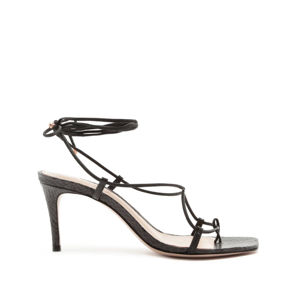 Antosha Sandal 5 Black Leather - Schutz Shoes