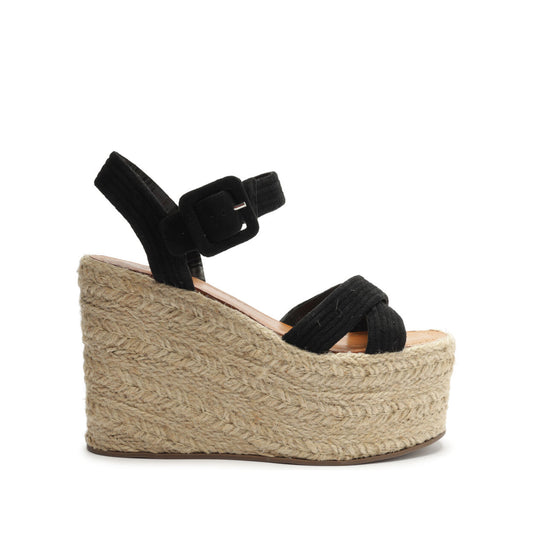 Blisse Nubuck Sandal OLD 5 Black Nubuck - Schutz Shoes