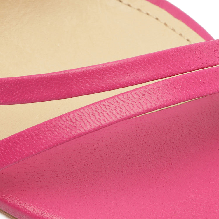 Deonne Casual Nappa Leather Sandal Hot Pink
