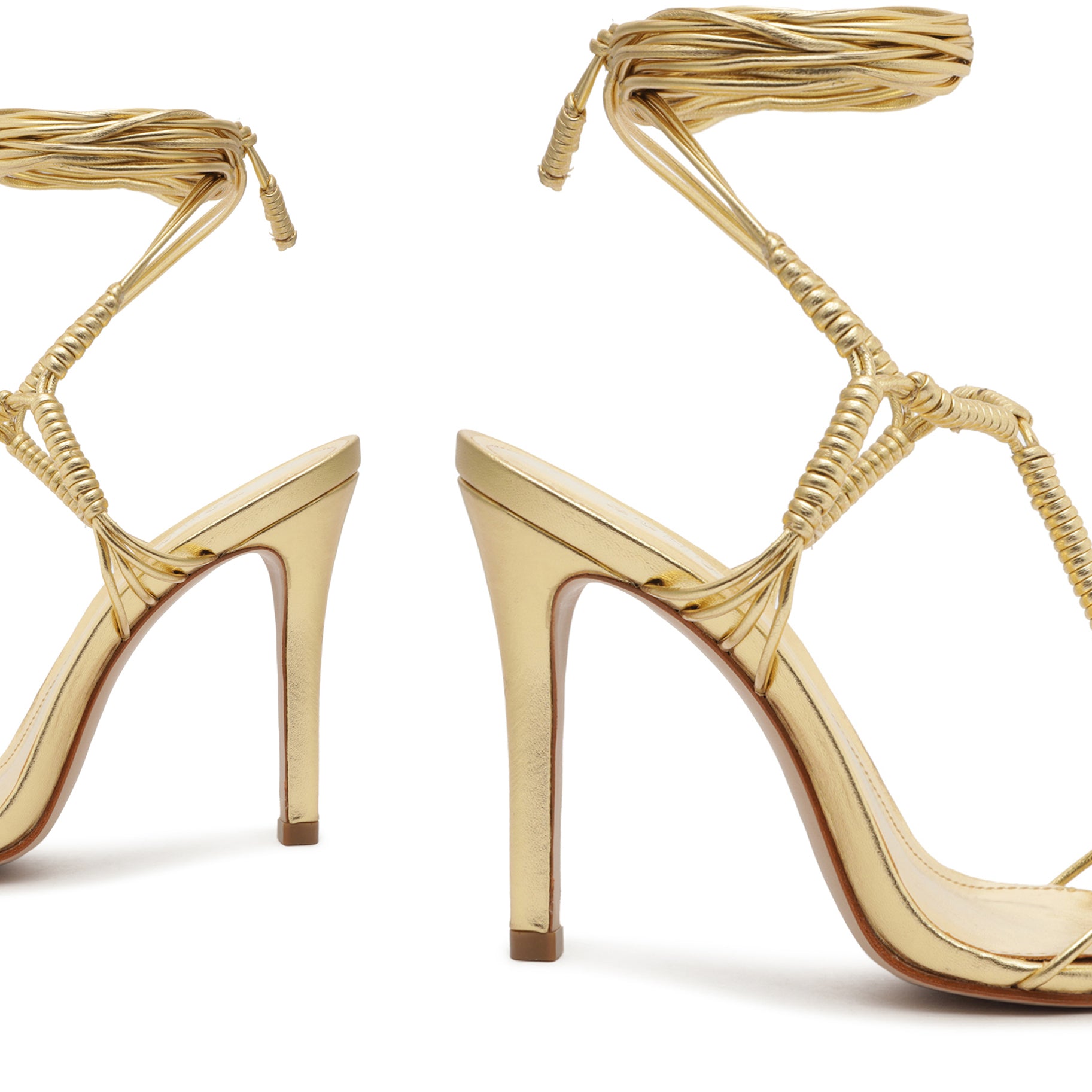 Amunet Metallic Leather Sandal Sandals Open Stock    - Schutz Shoes