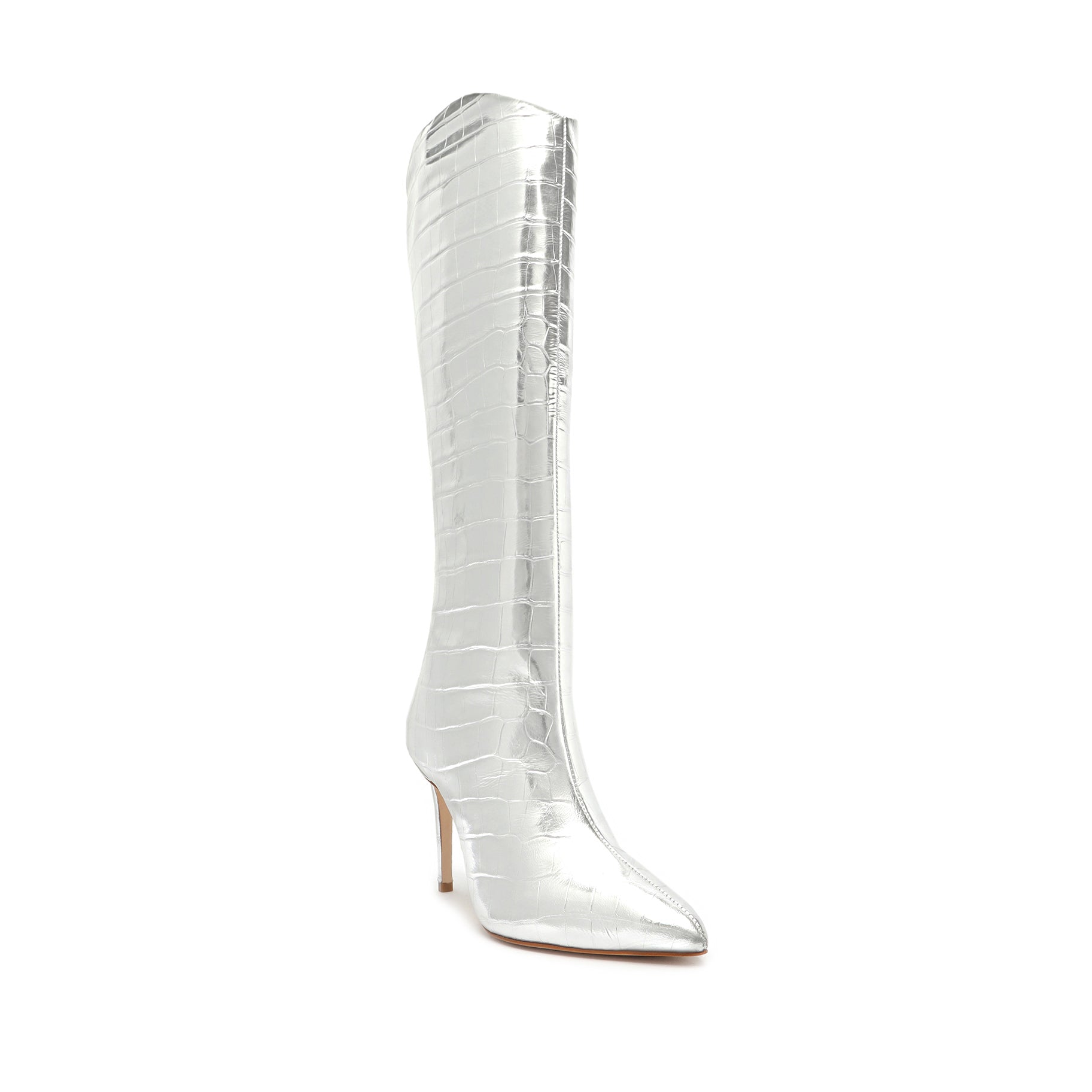 Maryana Crocodile-Embossed Leather Boot Boots Open Stock    - Schutz Shoes